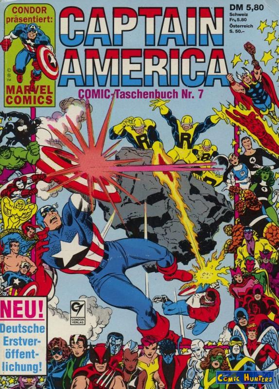 comic cover Captain America Taschenbuch 7