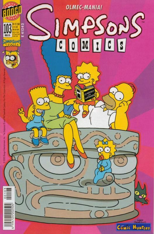 comic cover Simpsons Comics 103